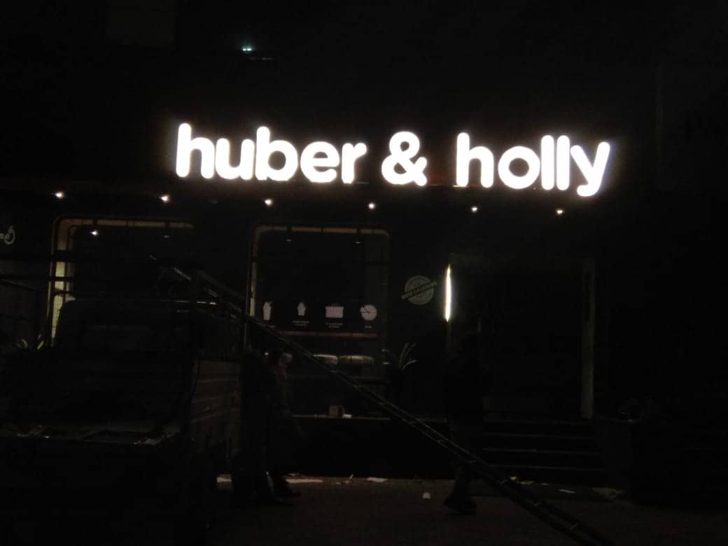 Huber and Holly Designed by Impart Production, retail signage designing company in Hyderabad